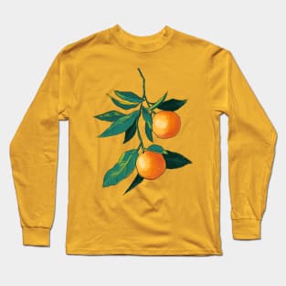 Orange Branch, Citrus Fruit Long Sleeve T-Shirt